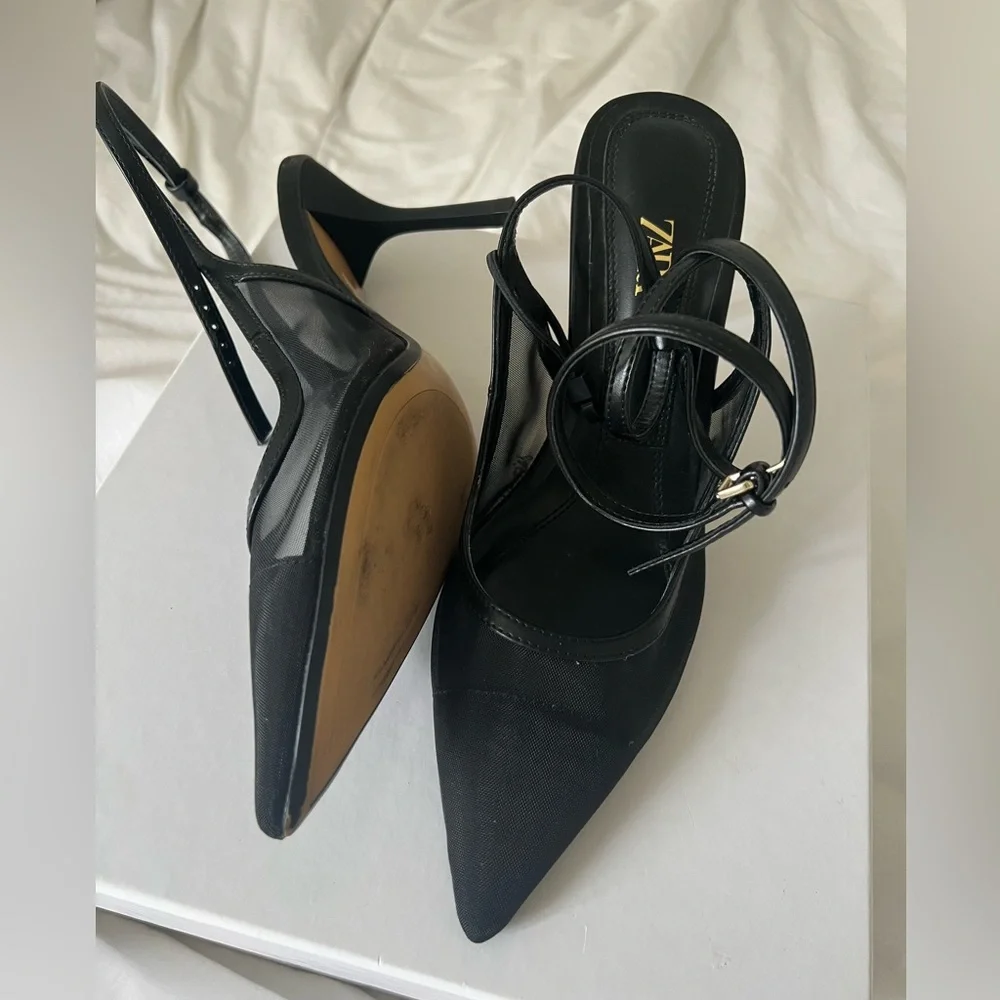 Zara tie up heels - Picture 2 of 6